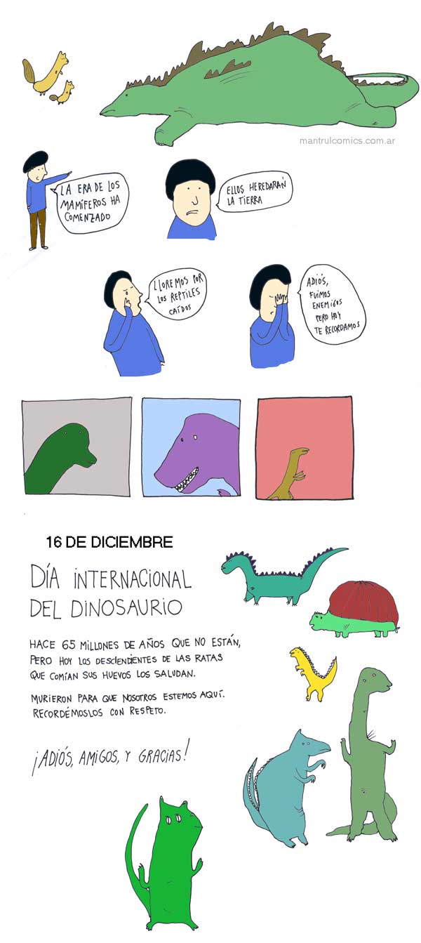#00590 Dia internacional del Dinosaurio muerte dinosaurios 