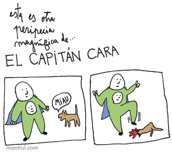 #00947 Capitán Cara superhéroes muerte gatos capitan cara 